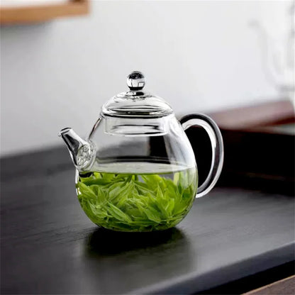 Théière en Verre Résistante à la Chaleur 200ml - Idéale pour Service Kung Fu