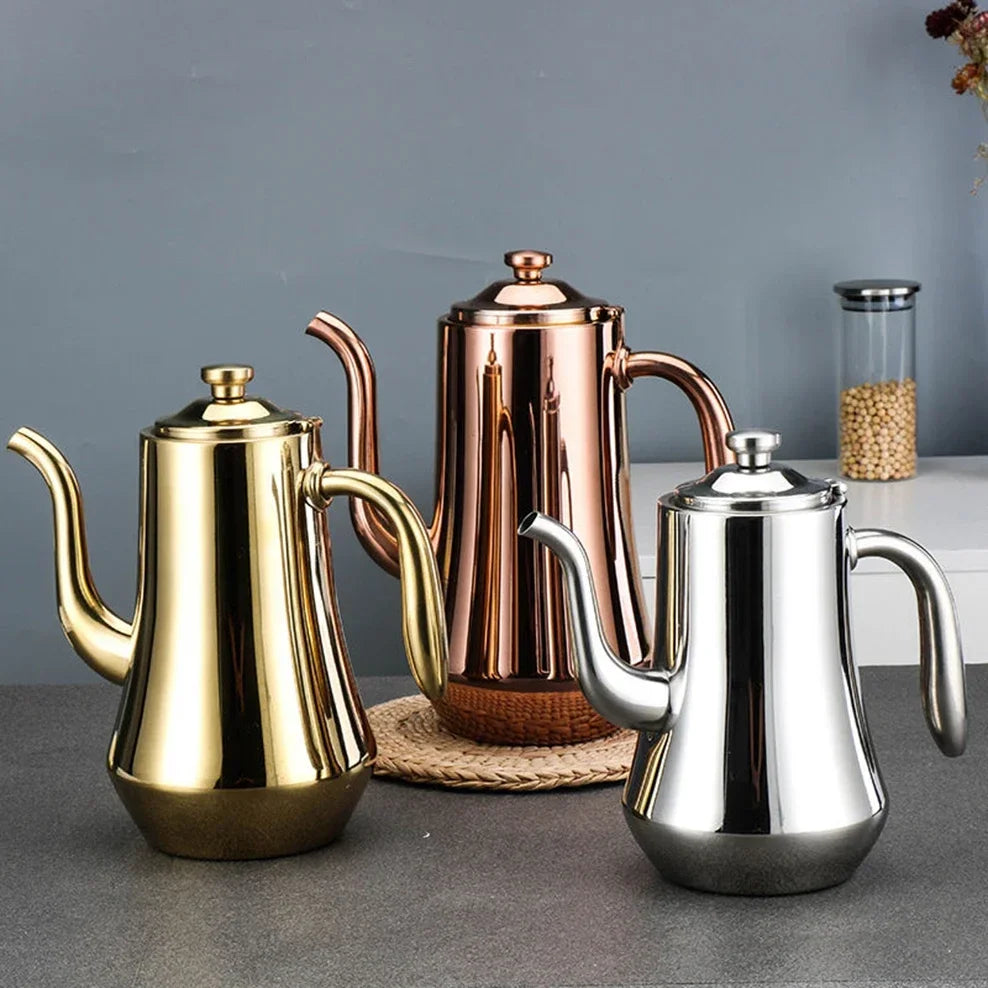 Théière Nordique Inox 1L-2.5L avec Filtre - Service à Thé Élégant