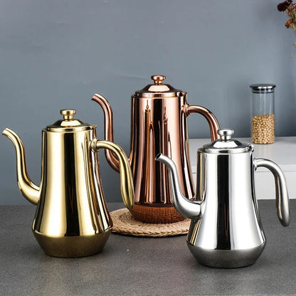 Théière Nordique Inox 1L-2.5L avec Filtre - Service à Thé Élégant