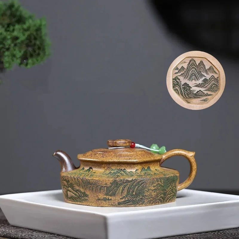 Théière Yixing Zisha 240ml - Argile Violette Artisanale Chinoise