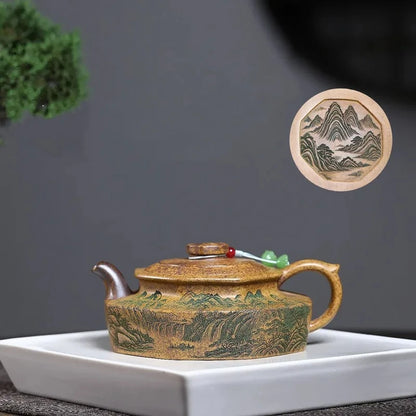 Théière Yixing Zisha 240ml - Argile Violette Artisanale Chinoise