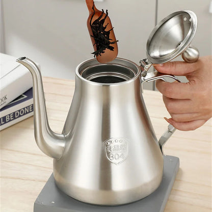 Bouilloire à Thé 1.5L Inox 304 avec Infuseur - Compatible Vitrocéramique & Gaz