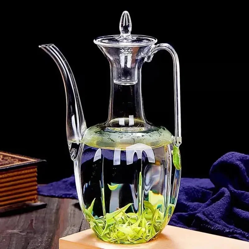 Théière en Verre Borosilicate 1000ml avec Filtre - Résistante à la Chaleur