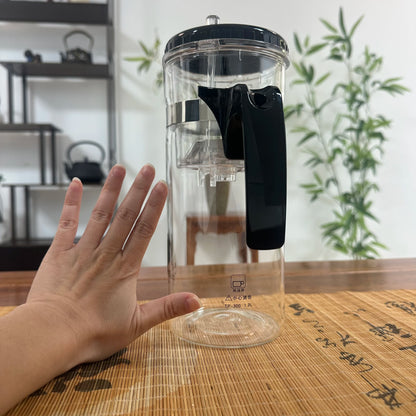 Théière KAMJOVE en Verre Résistant à la Chaleur avec Infuseur à Une Touche