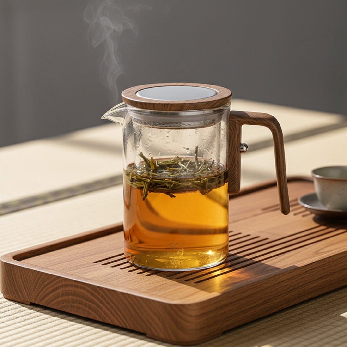 Théière en Verre avec Infuseur Magnétique - Résistante à la Chaleur pour Thés en Vrac