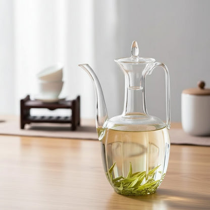 Théière en Verre Borosilicate 1000ml avec Filtre - Résistante à la Chaleur