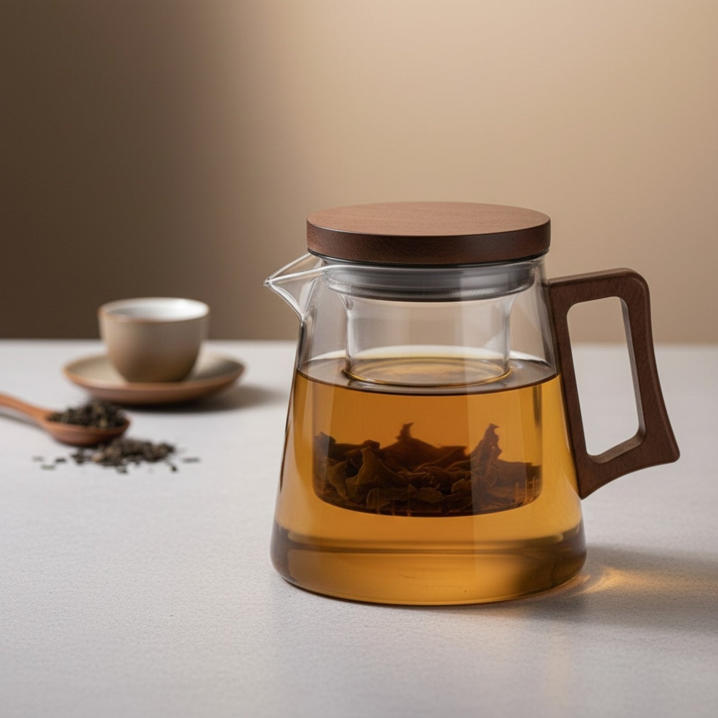 Théière en Verre Épaissi Résistante aux Hautes Températures - Idéale pour une Tasse