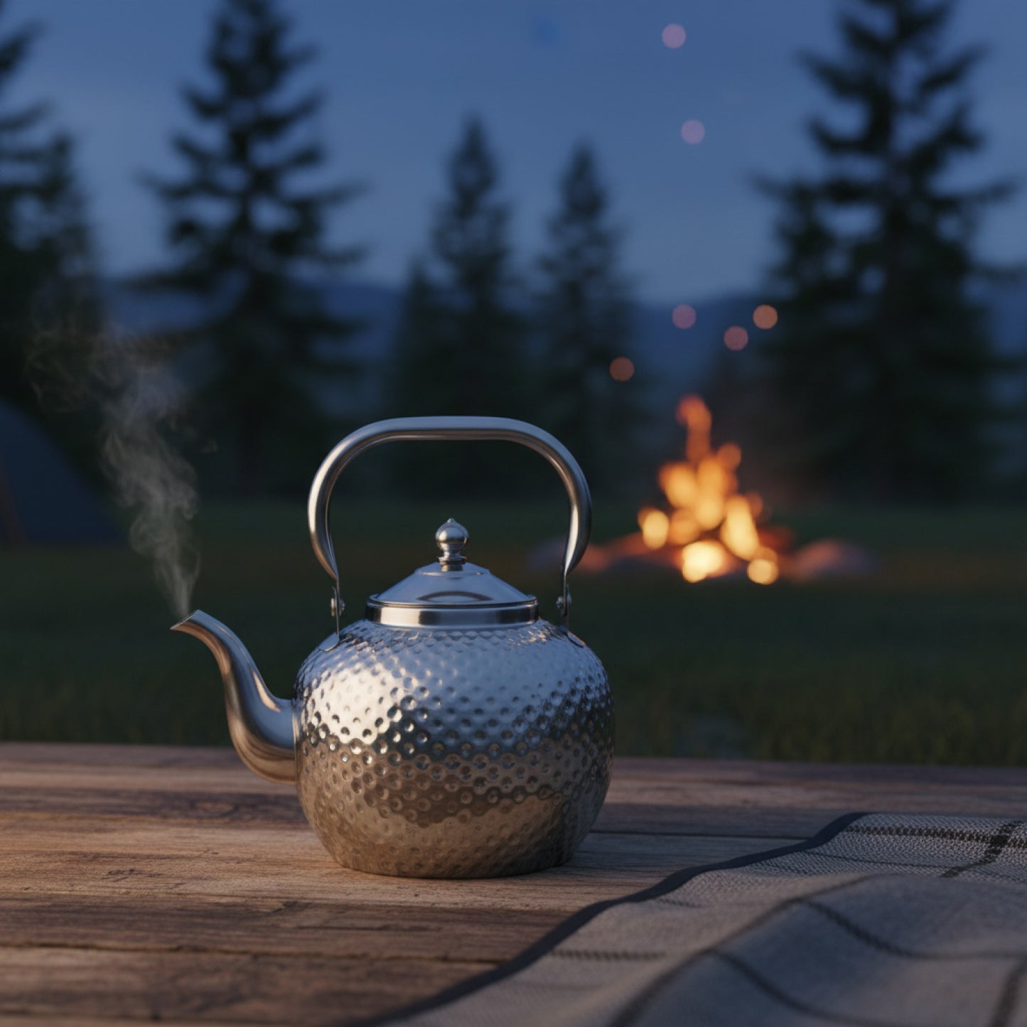 Théière Sphérique Inox 2L avec Filtre - Idéale Maison & Camping