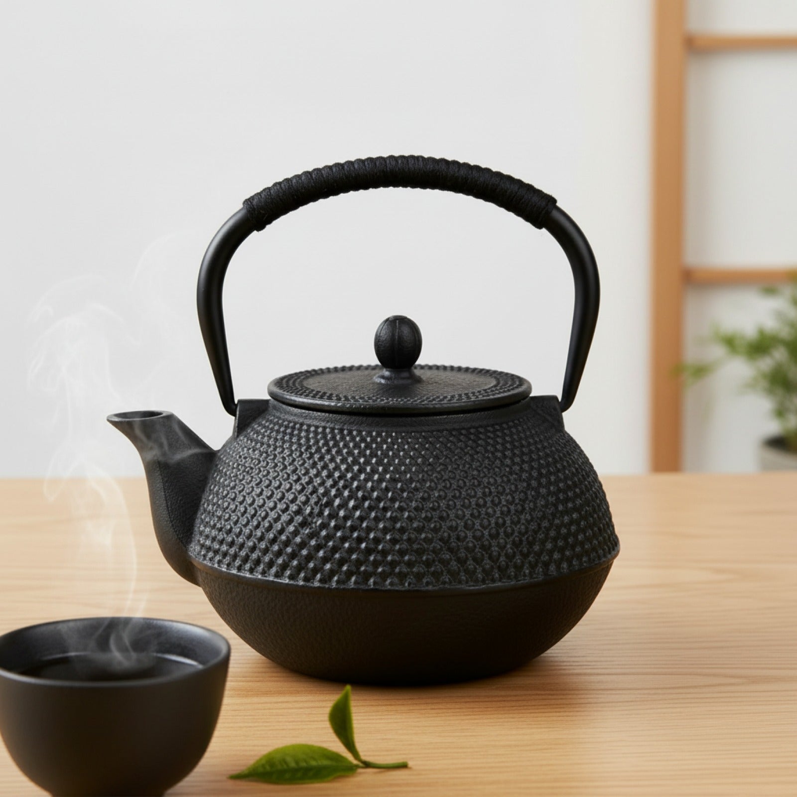 Théière Japonaise en Fonte Émaillée - 600ML - Bouilloire Élégante pour l'Eau Chaude