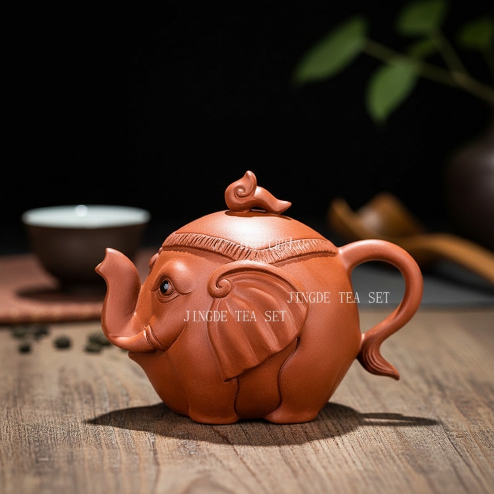 Théière Éléphant Porte-Bonheur 180ml - Service à Thé Kung Fu Créatif