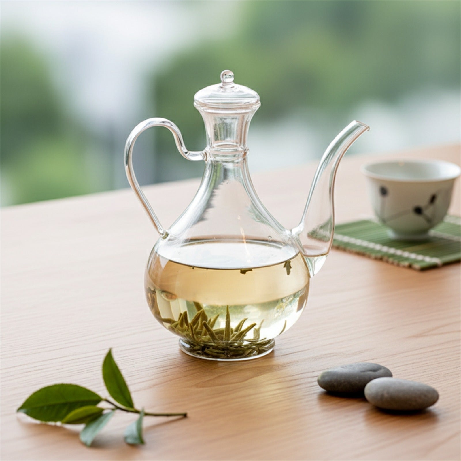 Théière en Verre 500ml - Résistante à la Chaleur pour Infusion de Thé Vert et Oolong