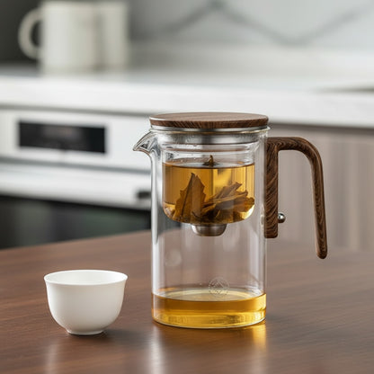 Bouilloire à Thé en Verre Magnétique avec Infuseur - 520ml