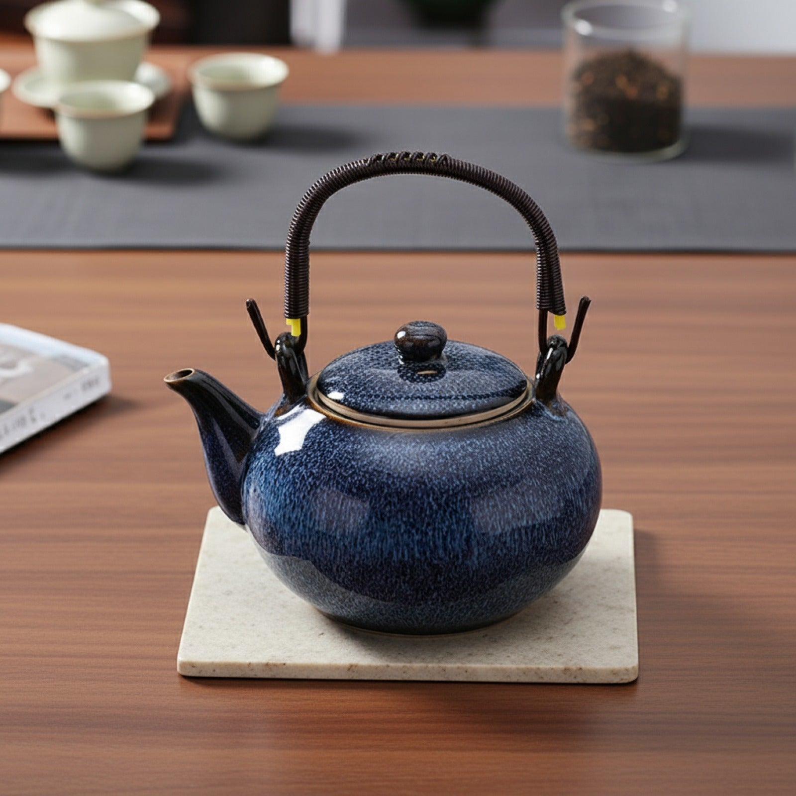Théière Kung Fu Japonaise en Céramique Simple avec Filtre