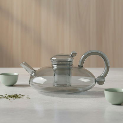 Théière en Verre Transparent avec Infuseur - Élégante et Résistante à la Chaleur
