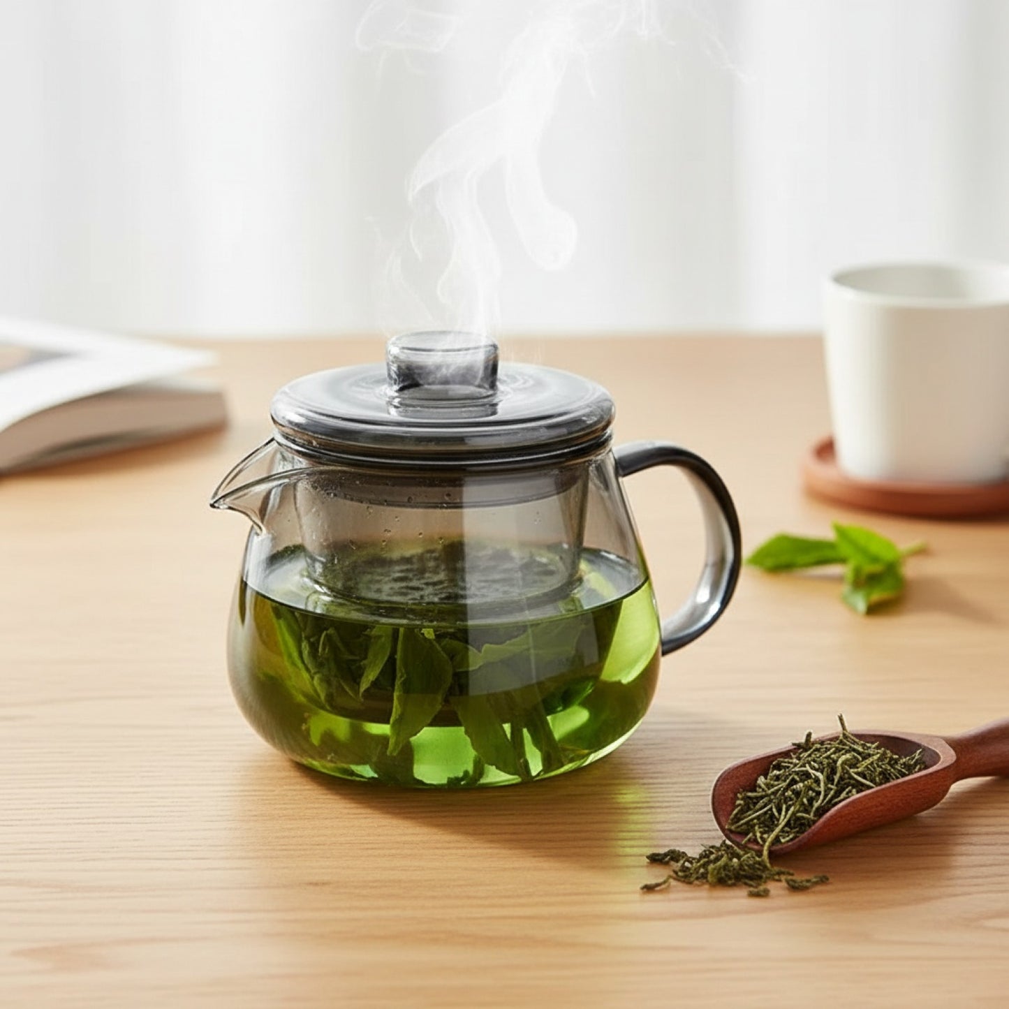 Théière en Verre avec Infuseur - Résistante et Pratique