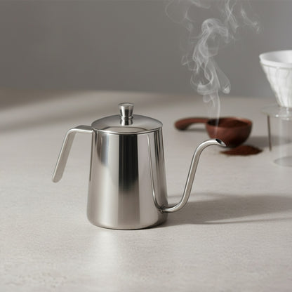 Bouilloire Col de Cygne 350ml Inox - Idéale pour Barista Maison & Café Goutte à Goutte
