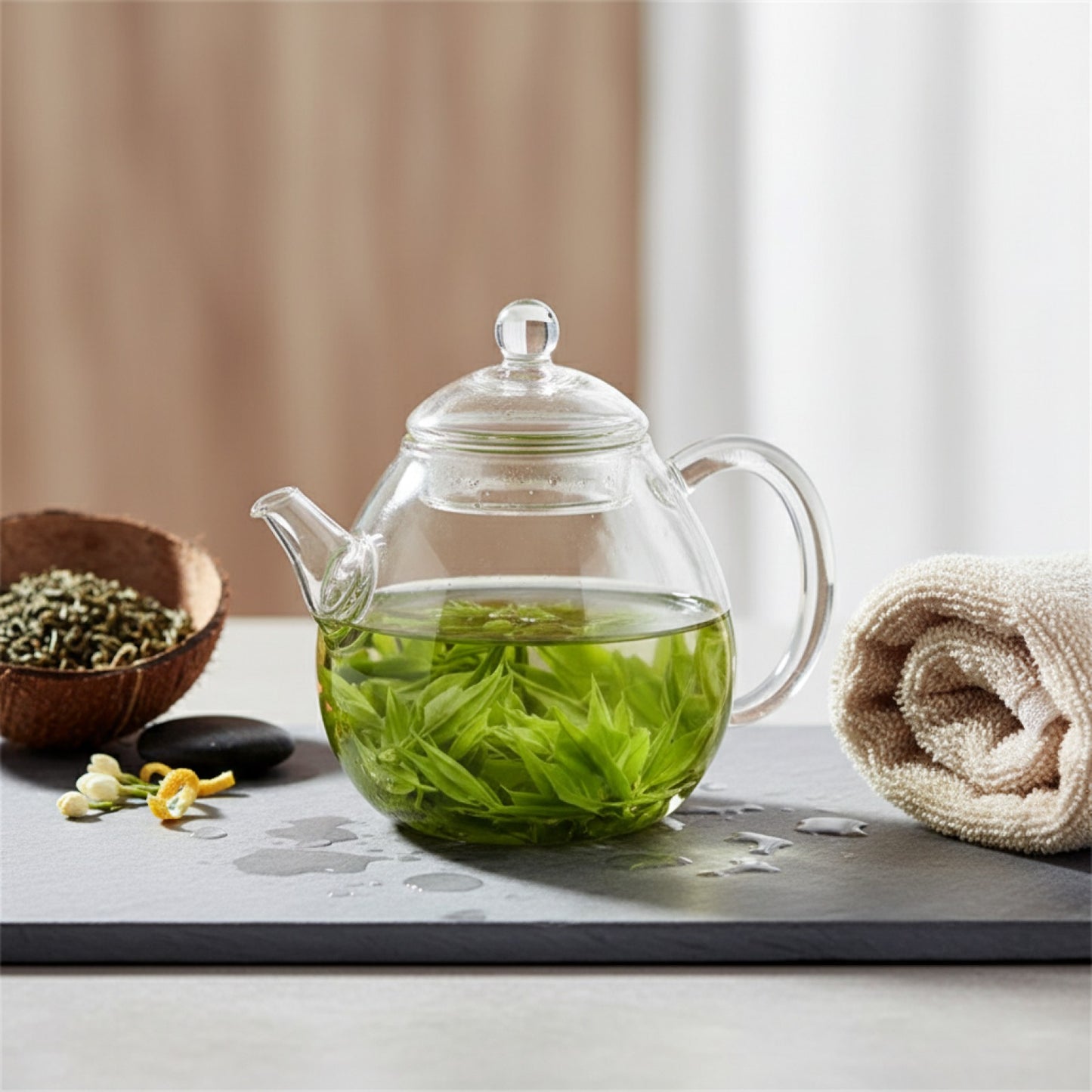 Théière en Verre Résistante à la Chaleur 200ml - Idéale pour Service Kung Fu