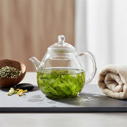 Théière en Verre Résistante à la Chaleur 200ml - Idéale pour Service Kung Fu