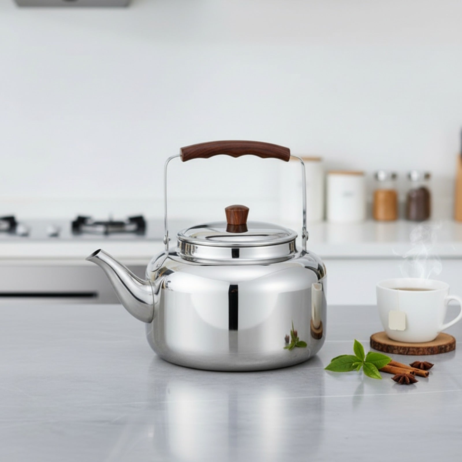 Bouilloire Inox Polyvalente 1L - Compatible Tous Feux