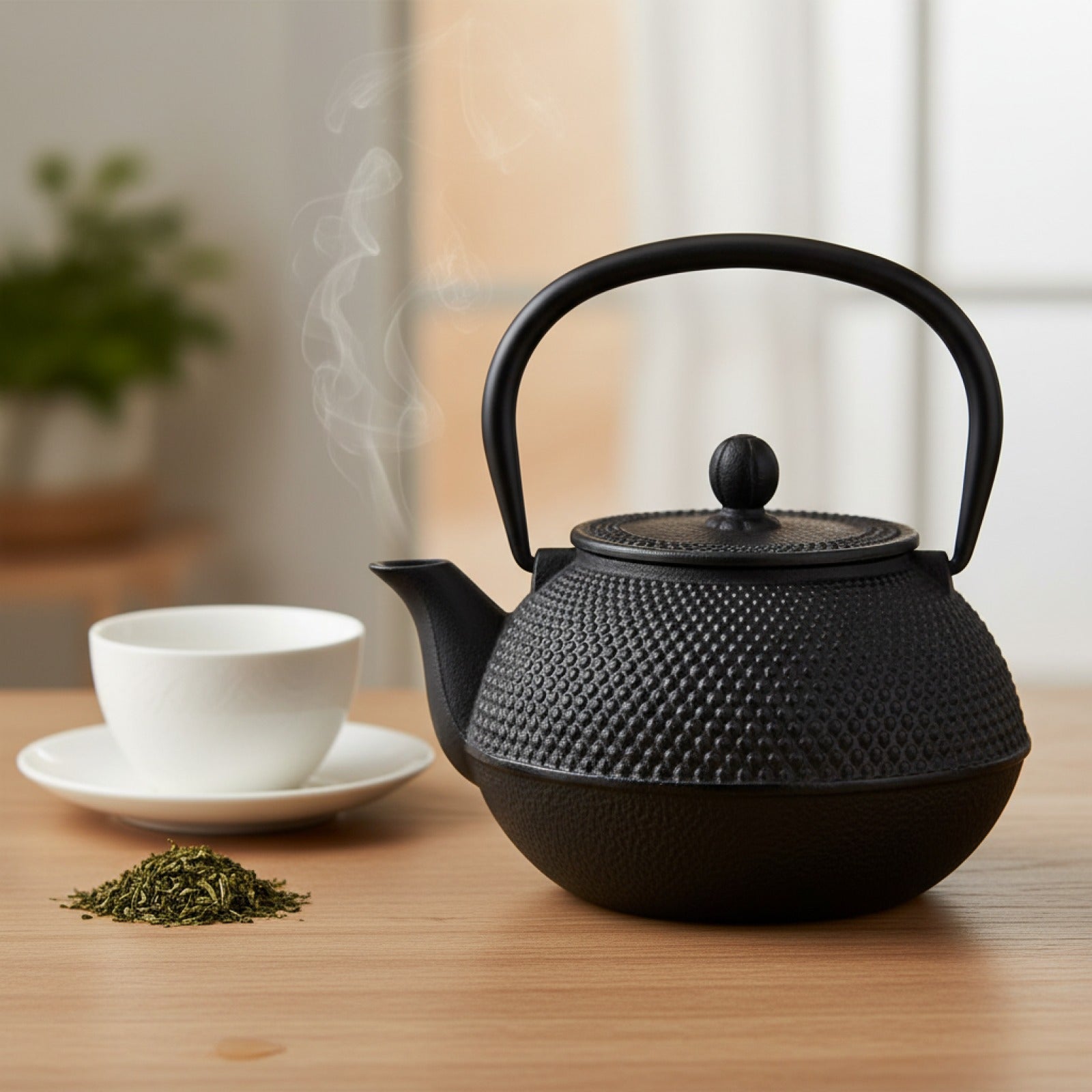Théière Japonaise en Fonte Émaillée - 600ML - Bouilloire Élégante pour l'Eau Chaude