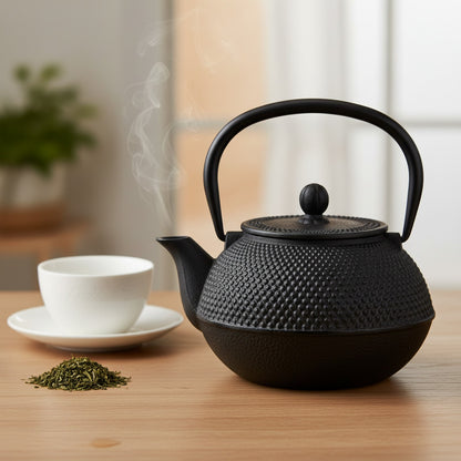 Théière Japonaise en Fonte Émaillée - 600ML - Bouilloire Élégante pour l'Eau Chaude