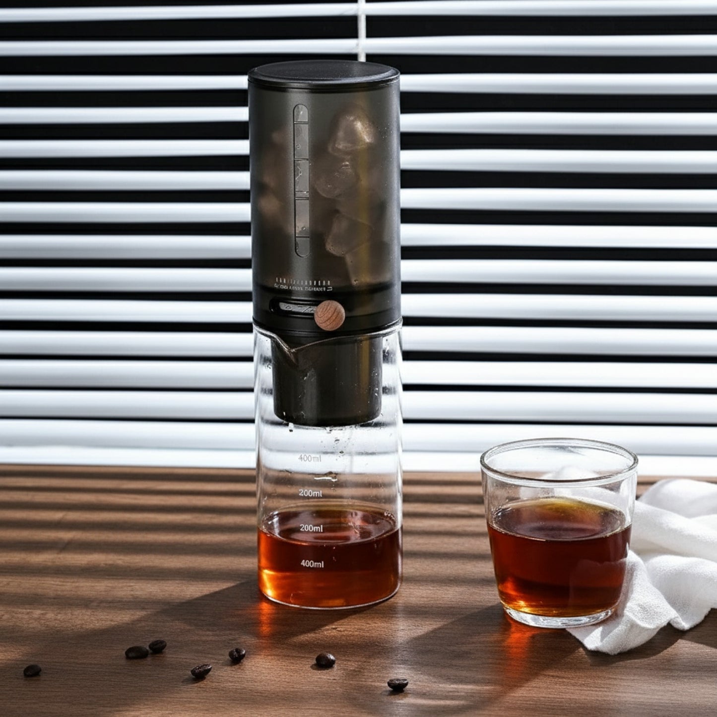 Cafetière à Froid "Cold Brew" en Verre - Préparation Artisanale et Rafraîchissante