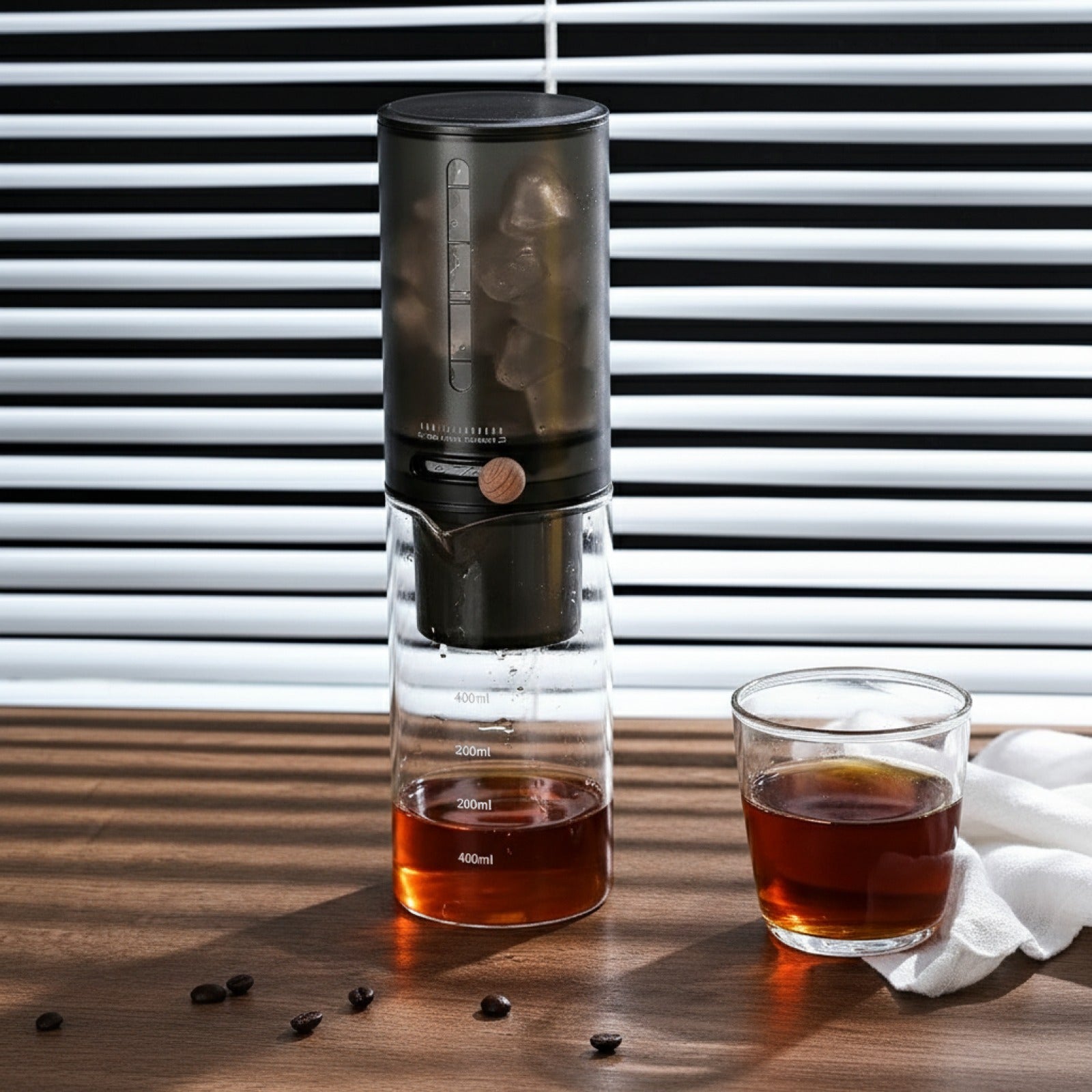 Cafetière à Froid "Cold Brew" en Verre - Préparation Artisanale et Rafraîchissante