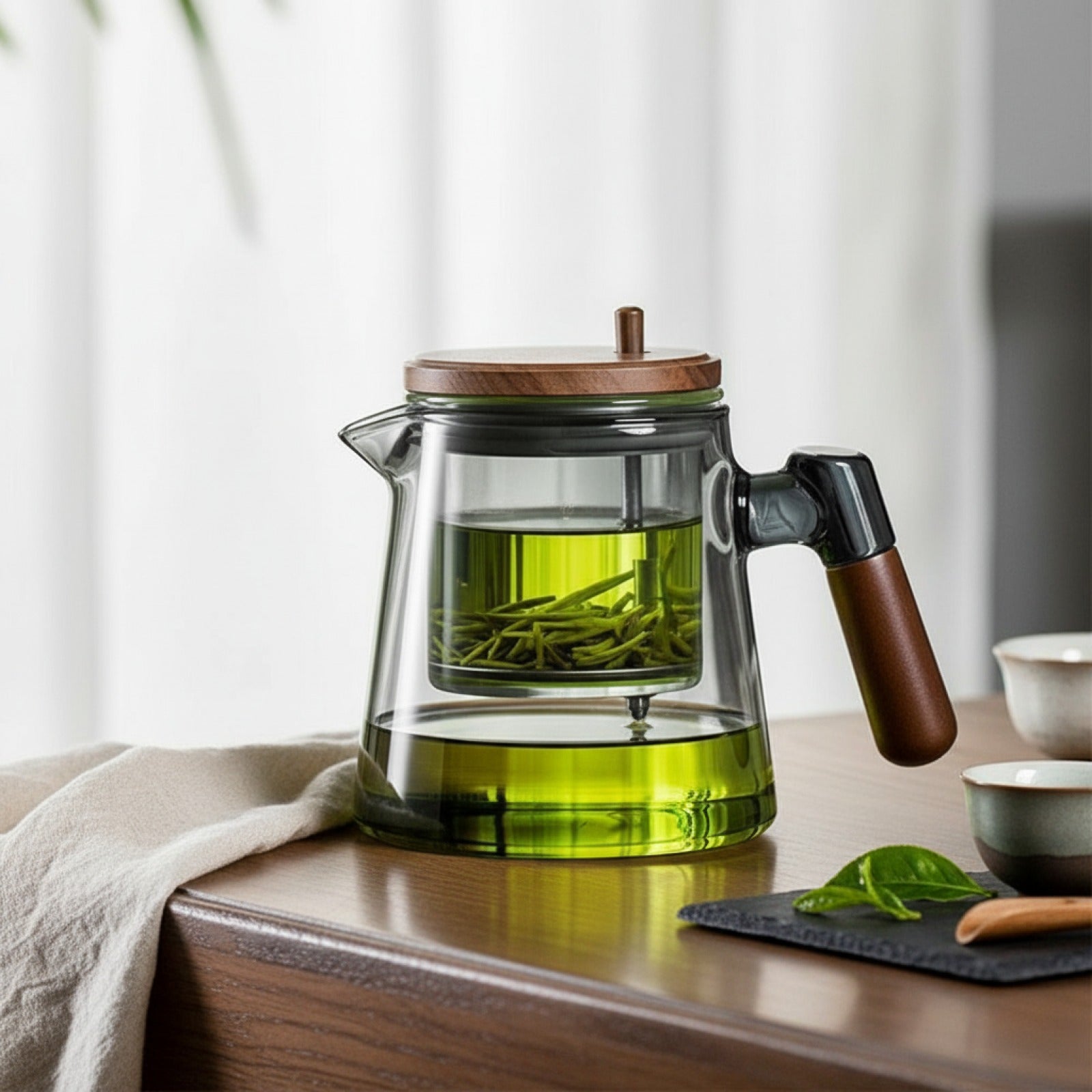 Théière en Verre Créative 650ML avec Infuseur - Résistante à la Chaleur