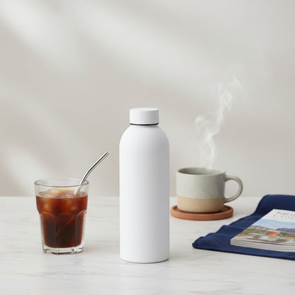 Bouteille Isotherme Inox 500ml - Tasse Café Glacé Portable pour Voyage
