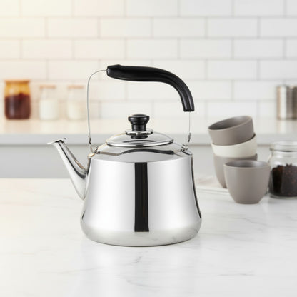 Bouilloire Sifflante 1L en Acier Inoxydable avec Filtre et Poignée Ergonomique