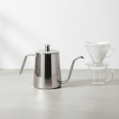 Bouilloire Col de Cygne 350ml Inox - Idéale pour Barista Maison & Café Goutte à Goutte