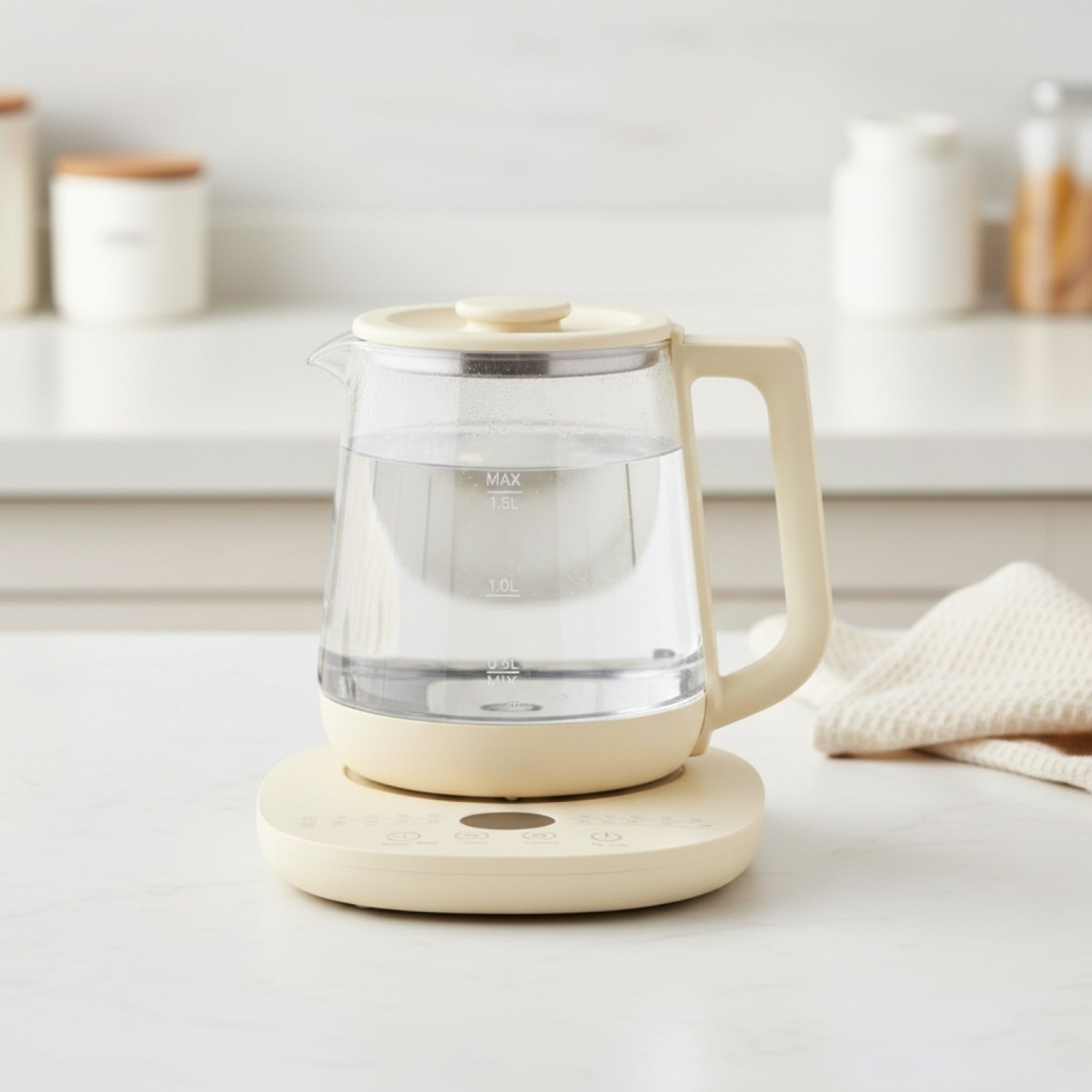 Bouilloire Électrique Verre 1.5L Intelligente - Multifonction Thé & Café