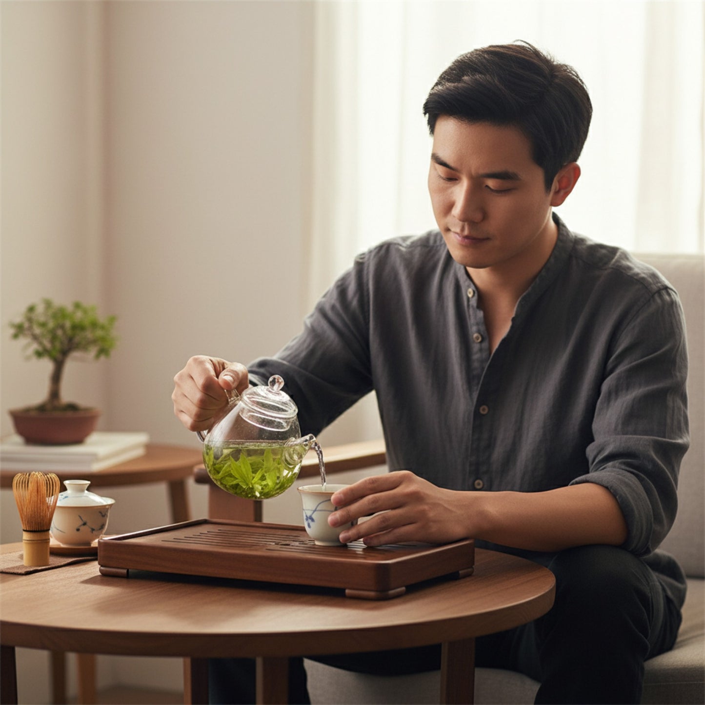 Théière en Verre Résistante à la Chaleur 200ml - Idéale pour Service Kung Fu