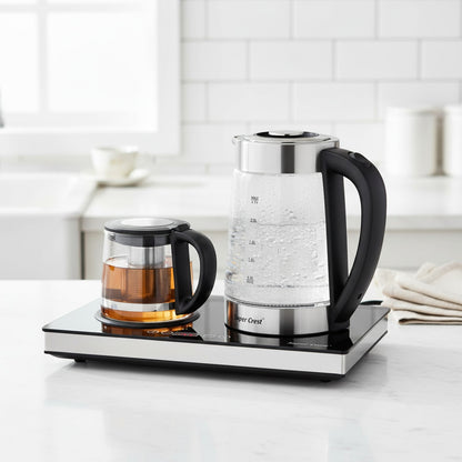 Bouilloire Électrique en Verre 2,5L avec Écran LCD - Design Chic pour la Cuisine