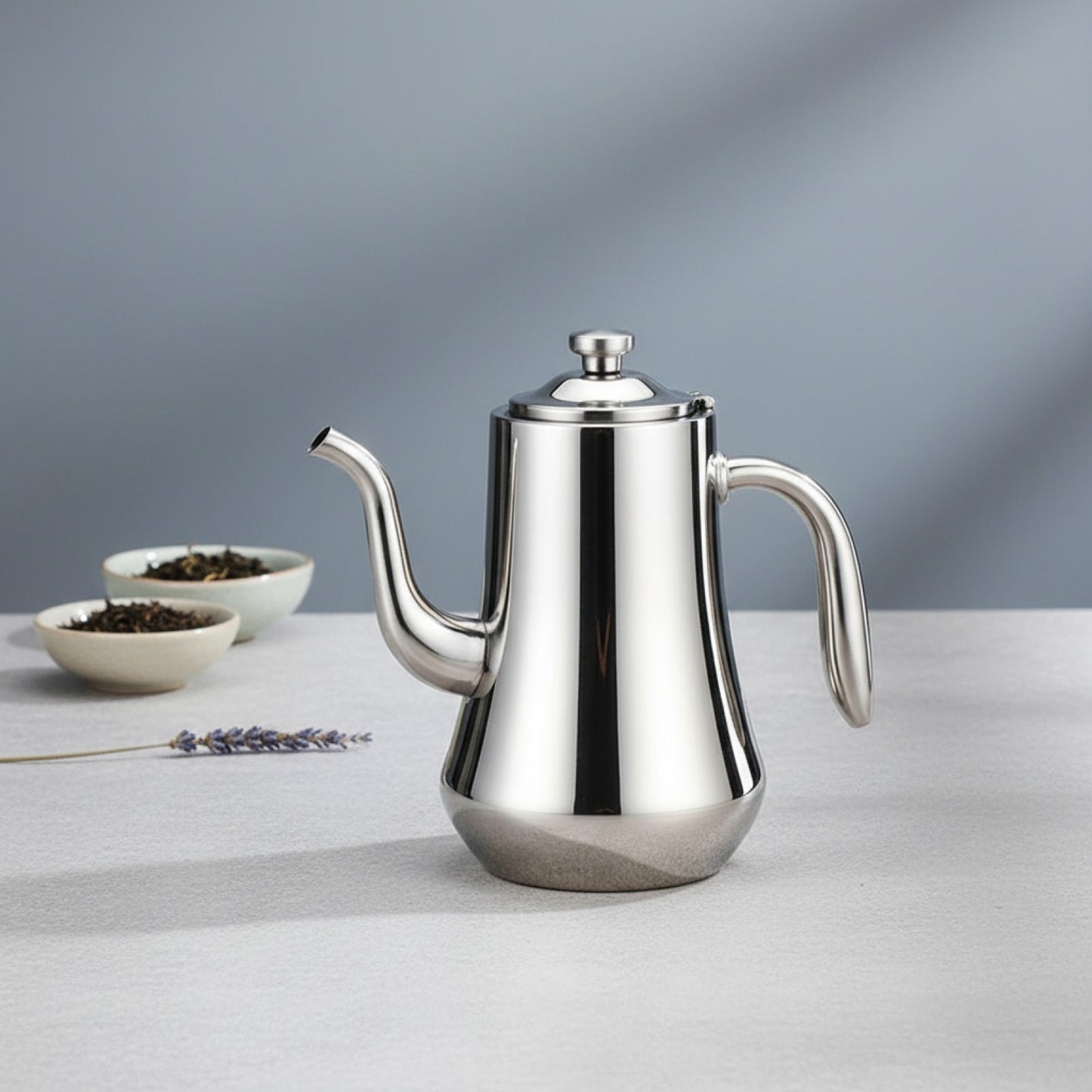 Théière Nordique Inox 1L-2.5L avec Filtre - Service à Thé Élégant