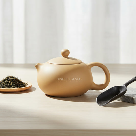 Théière artisanale en céramique noire - Design créatif, infuseur inclus