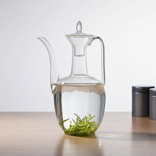 Théière en Verre Borosilicate 1000ml avec Filtre - Résistante à la Chaleur