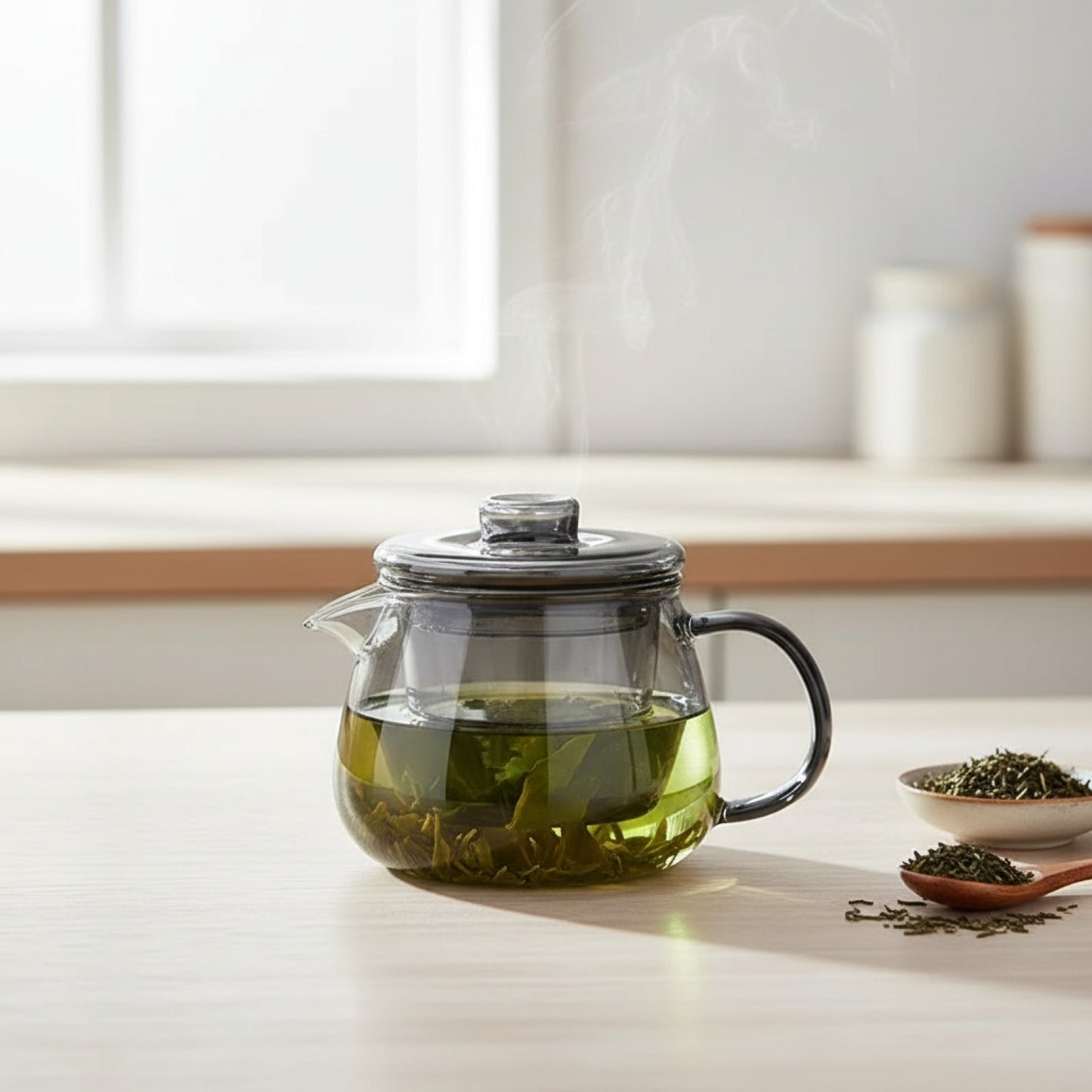 Théière en Verre avec Infuseur - Résistante et Pratique