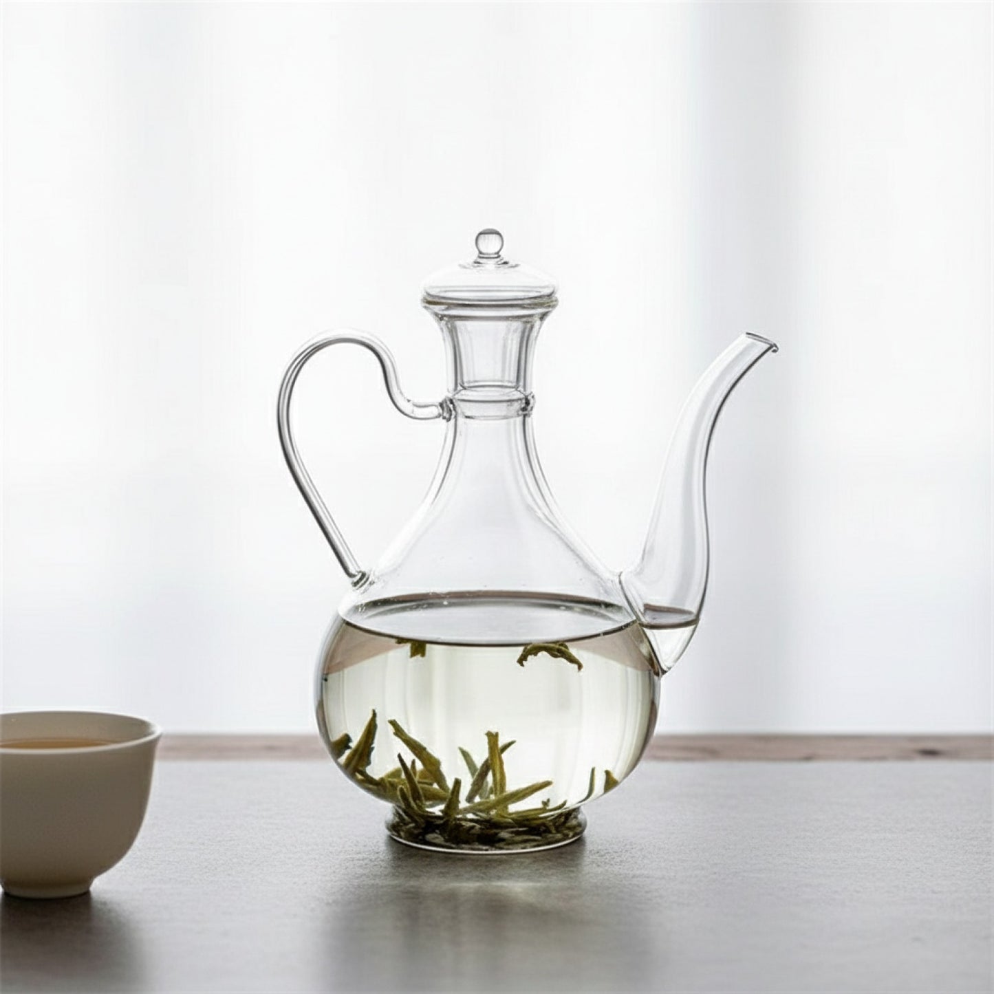 Théière en Verre 500ml - Résistante à la Chaleur pour Infusion de Thé Vert et Oolong