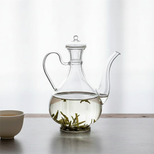 Théière en Verre 500ml - Résistante à la Chaleur pour Infusion de Thé Vert et Oolong