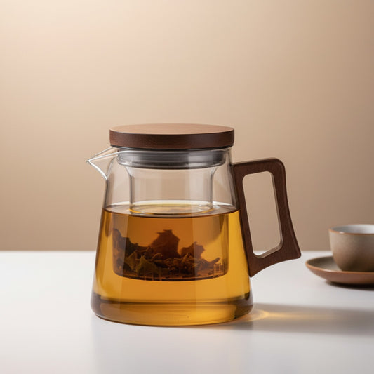 Théière en Verre Épaissi Résistante aux Hautes Températures - Idéale pour une Tasse
