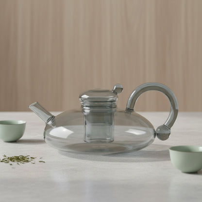 Théière en Verre Transparent avec Infuseur - Élégante et Résistante à la Chaleur