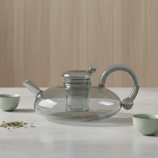 Théière en Verre Transparent avec Infuseur - Élégante et Résistante à la Chaleur
