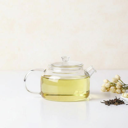 Théière en Verre Transparente Petite Capacité avec Filtre - Idéale pour Infusions et Service Kung Fu