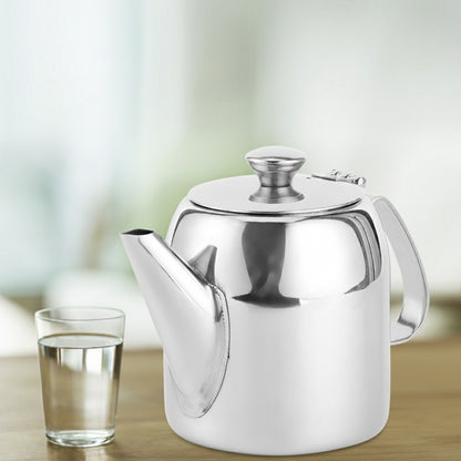 Théière et Bouilloire Rondes en Acier Inoxydable - Bec Froid pour Hôtellerie et Restauration