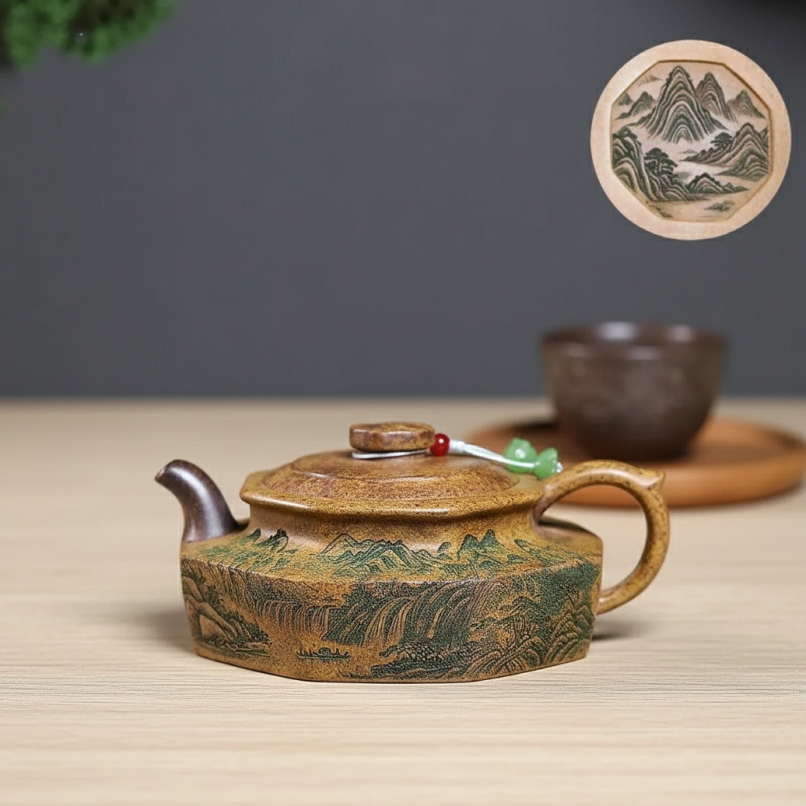 Théière Yixing Zisha 240ml - Argile Violette Artisanale Chinoise